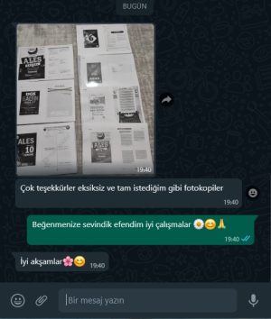 Vivo Fotokopi Merkezi Sizden Gelenler