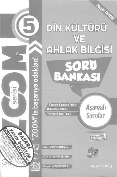 DİN KÜLTÜRÜ VE AHLAK BİLGİSİ SORU BANKASI Vivo Fotokopi Merkezi