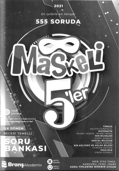 555 SORUDA MASKELİ 5'LER Vivo Fotokopi Merkezi