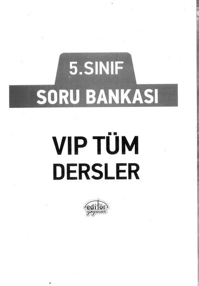SORU BANKASI VIP TÜM DERSLER Vivo Fotokopi Merkezi