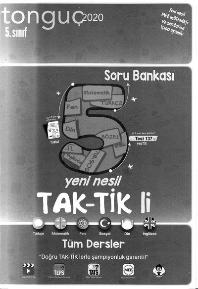 YENİ NESİL TAK-TİK Lİ TÜM DERSLER SORU BANKASI Vivo Fotokopi Merkezi