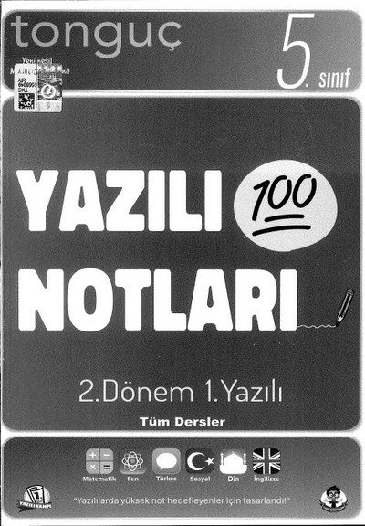 YAZILI NOTLARI 100 2. DÖNEM 1. YAZILI TÜM DERSLER Vivo Fotokopi Merkezi
