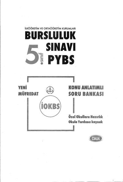 BURSLULUK SINAVI PYBS KONU ANLATIMLI SORU BANKASI Vivo Fotokopi Merkezi