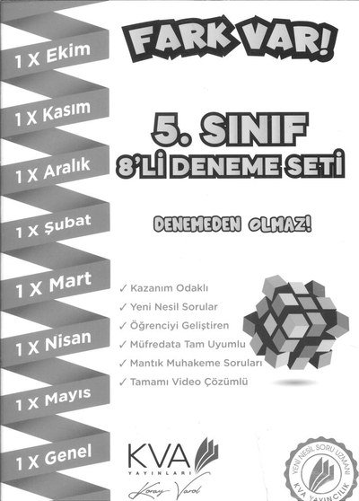 FARK VAR 8'Lİ DENEME SETİ