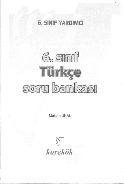 TÜRKÇE SORU BANKASI Vivo Fotokopi Merkezi