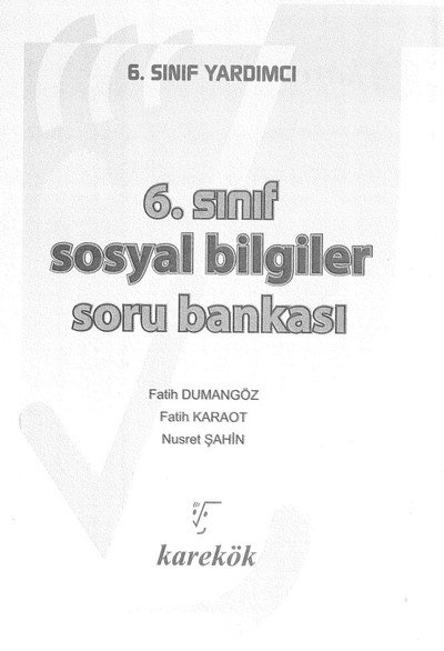 SOSYAL BİLGİLER SORU BANKASI Vivo Fotokopi Merkezi
