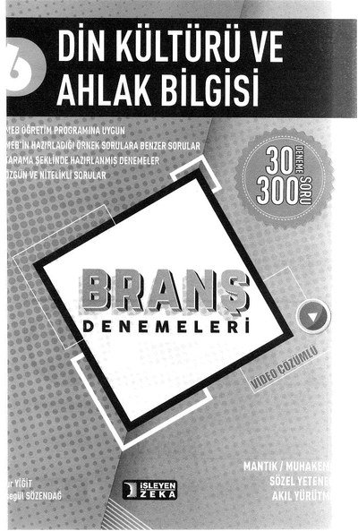 DİN KÜLTÜRÜ VE AHLAK BİLGİSİ BRANŞ DENEMELERİ Vivo Fotokopi Merkezi