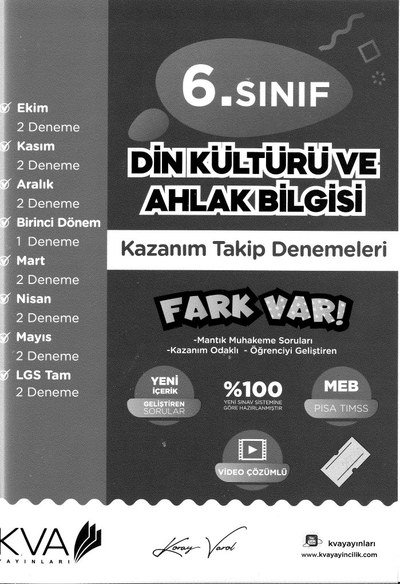 DİN KÜLTÜRÜ VE AHLAK BİLGİSİ FARK VAR Vivo Fotokopi Merkezi