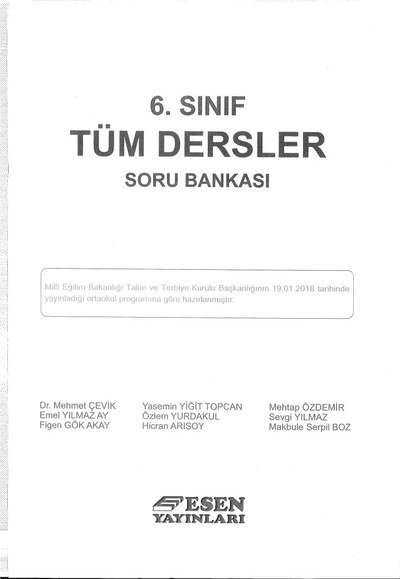 TÜM DERSLER SORU BANKASI Vivo Fotokopi Merkezi