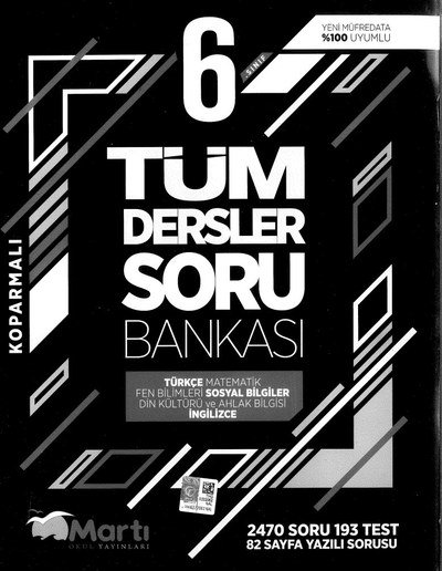 TÜM DERSLER SORU BANKASI