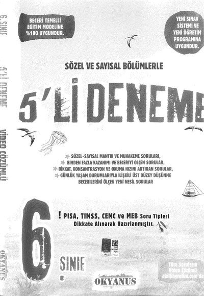 SÖZEL VE SAYISAL BÖLÜMLERLE 5'Lİ DENEME Vivo Fotokopi Merkezi