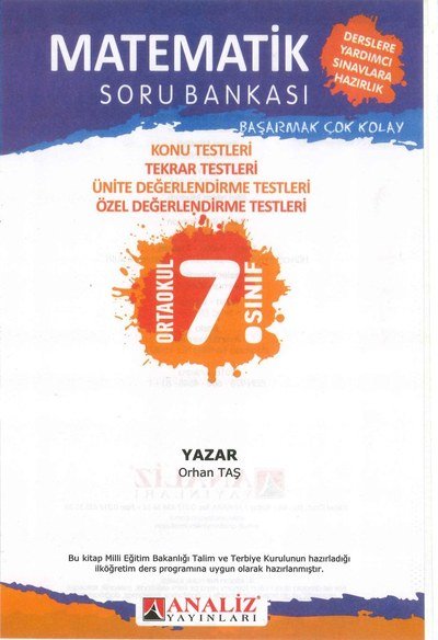 MATEMATİK SORU BANKASI Vivo Fotokopi Merkezi