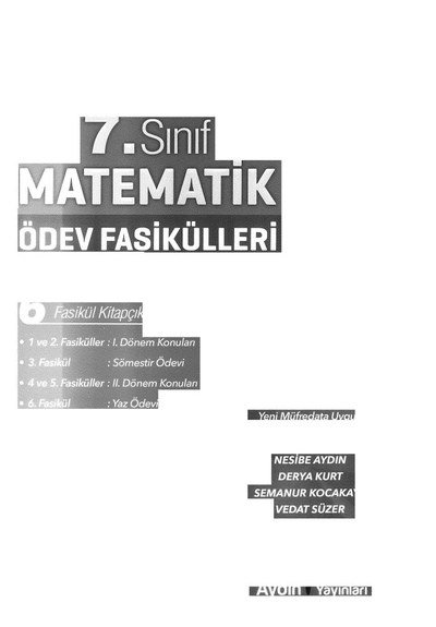 MATEMATİK ÖDEV FASİKÜLLERİ Vivo Fotokopi Merkezi
