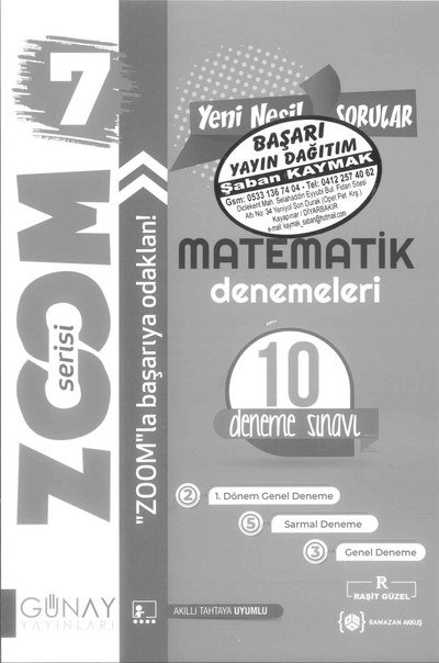 MATEMATİK DENEMELERİ 10 DENEME SINAVI Vivo Fotokopi Merkezi