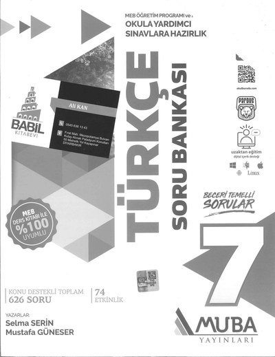 TÜRKÇE SORU BANKASI Vivo Fotokopi Merkezi