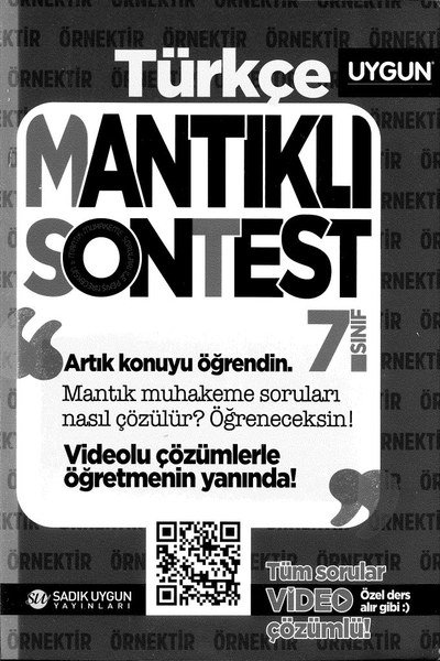 TÜRKÇE MANTIKLI SON TEST