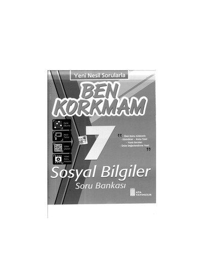 BEN KORKMAM SOSYAL BİLGİLER SORU BANKASI Vivo Fotokopi Merkezi