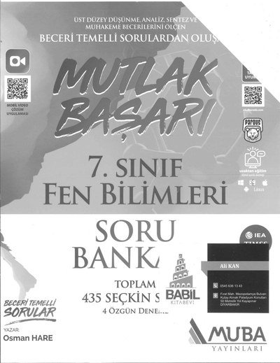 MUTLAK BAŞARI FEN BİLİMLERİ SORU BANKASI Vivo Fotokopi Merkezi