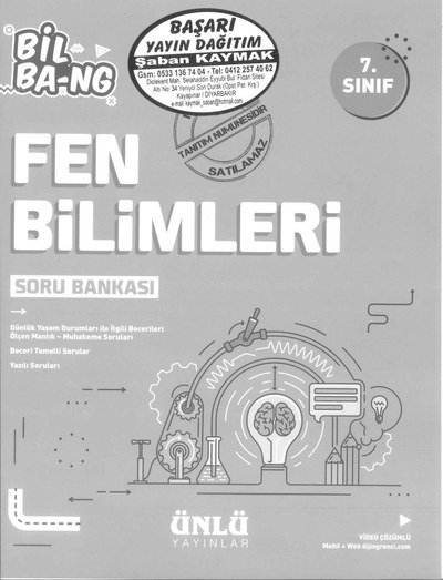 FEN BİLİMLERİ SORU BANKASI