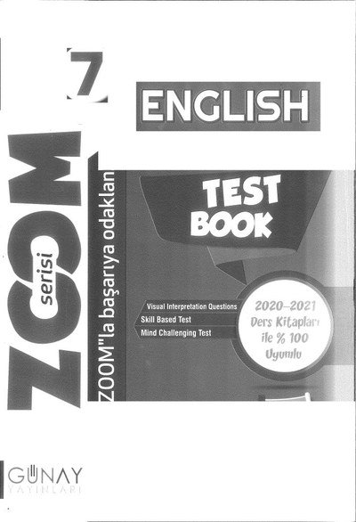 ENGLISH TEST BOOK ZOOM SERİSİ Vivo Fotokopi Merkezi