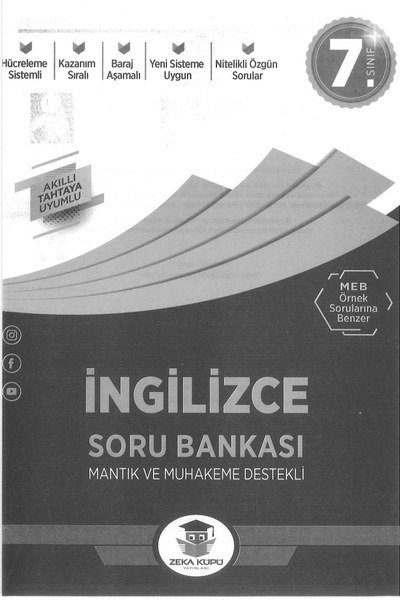 İNGİLİZCE SORU BANKASI MANTIK VE MUHAKEME DESTEKLİ Vivo Fotokopi Merkezi