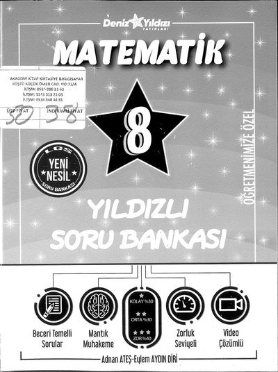 MATEMATİK YILDIZLI SORU BANKASI Vivo Fotokopi Merkezi