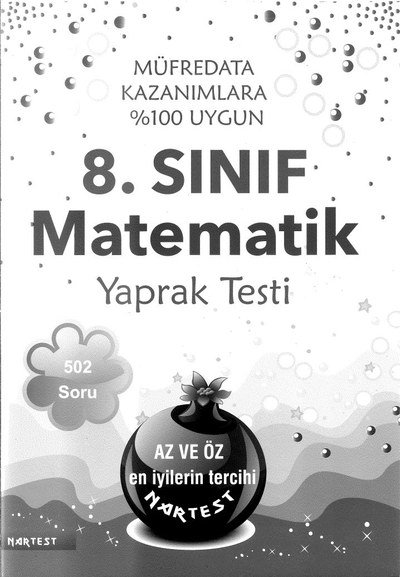 MATEMATİK YAPRAK TESTİ 502 SORU Vivo Fotokopi Merkezi