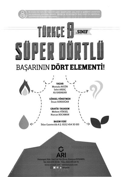 TÜRKÇE SÜPER DÖRTLÜ BAŞARININ DÖRT ELEMENTİ Vivo Fotokopi Merkezi