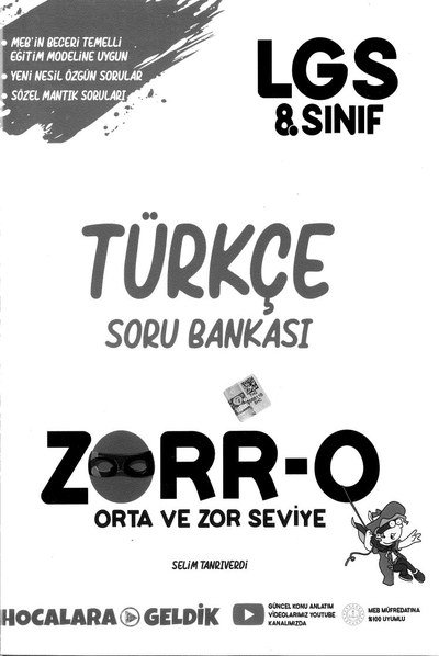TÜRKÇE SORU BANKASI ZORR-O Vivo Fotokopi Merkezi