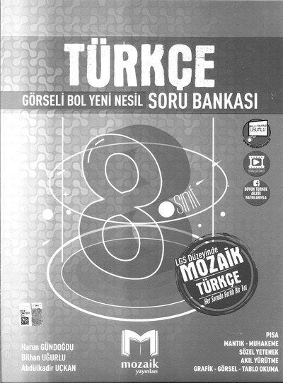 TÜRKÇE GÖRSELİ BOL YENİ NESİL SORU BANKASI Vivo Fotokopi Merkezi