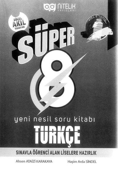 SÜPER YENİ NESİL SORU KİTABI TÜRKÇE