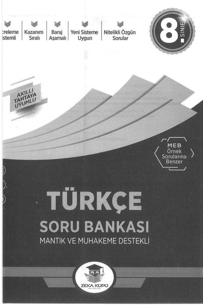 TÜRKÇE SORU BANKASI MANTIK VE MUHAKEME DESTEKLİ Vivo Fotokopi Merkezi