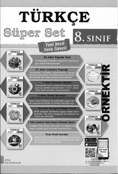 TÜRKÇE SÜPER SET YENİ NESİL SORU İLAVELİ Vivo Fotokopi Merkezi