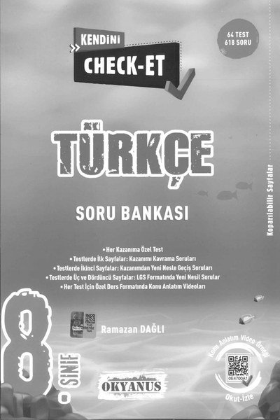 TÜRKÇE SORU BANKASI KENDİNİ CHECK-ET