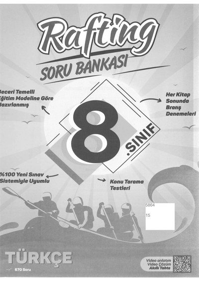 RAFTİNG SORU BANKASI TÜRKÇE Vivo Fotokopi Merkezi