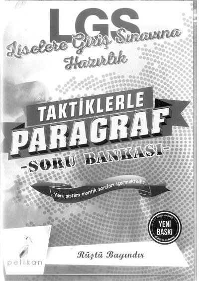 LGS LİSELERE GİRİŞ SINAVINA HAZIRLIK PARAGRAF SORU BANKASI Vivo Fotokopi Merkezi