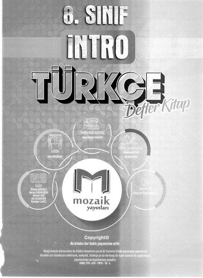 İNTRO TÜRKÇE DEFTER KİTAP Vivo Fotokopi Merkezi