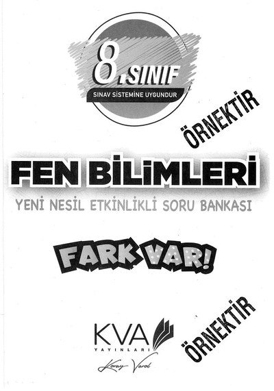 FEN BİLİMLERİ YENİ NESİL ETKİNLİKLİ SORU BANKASI FARK VAR Vivo Fotokopi Merkezi