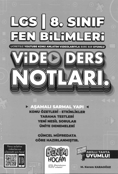 LGS FEN BİLİMLERİ VİDEO DERS NOTLARI Vivo Fotokopi Merkezi