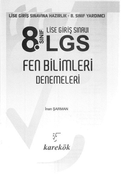 LGS FEN BİLİMLERİ DENEMELERİ