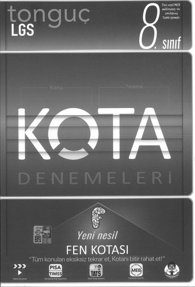 KOTA DENEMELERİ YENİ NESİL FEN KOTASI
