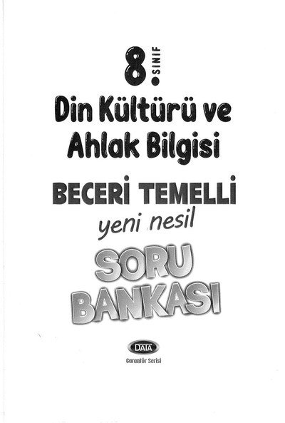 DİN KÜLTÜRÜ VE AHLAK BİLGİSİ BECERİ TEMELLİ SORU BANKASI Vivo Fotokopi Merkezi