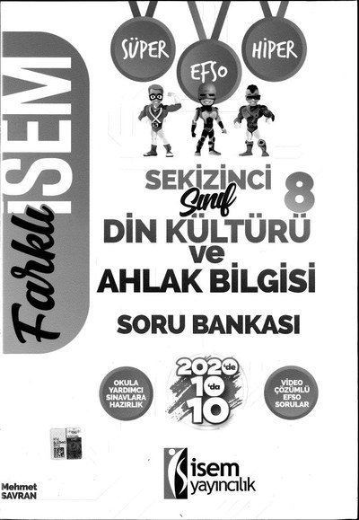 FARKLI İSEM DİN KÜLTÜRÜ VE AHLAK BİLGİSİ SORU BANKASI Vivo Fotokopi Merkezi