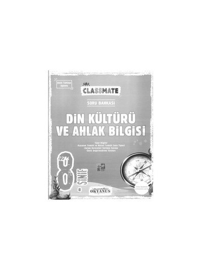 CLASSMATE DİN KÜLTÜRÜ VE AHLAK BİLGİSİ Vivo Fotokopi Merkezi