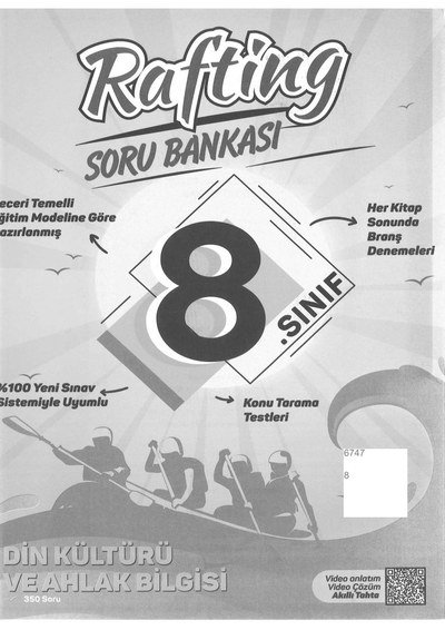 RAFTİNG SORU BANKASI DİN KÜLTÜRÜ VE AHLAK BİLGİSİ Vivo Fotokopi Merkezi