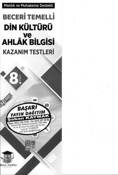 DİN KÜLTÜRÜ VE AHLAK BİLGİSİ KAZANIM TESTLERİ Vivo Fotokopi Merkezi