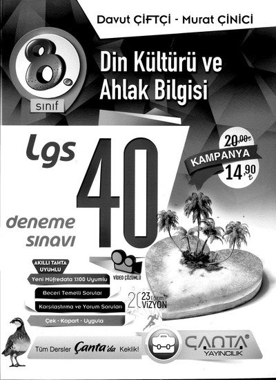 DİN KÜLTÜRÜ VE AHLAK BİLGİSİ LGS 40 DENEME SINAVI Vivo Fotokopi Merkezi