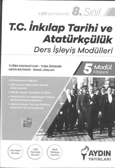 T.C. İNKILAP TARİHİ VE ATATÜRKÇÜLÜK DERS İŞLEYİŞ MODÜLLERİ Vivo Fotokopi Merkezi