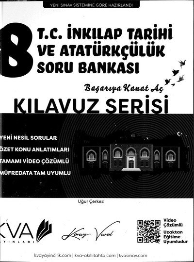 T.C. İNKILAP TARİHİ VE ATATÜRKÇÜLÜK SORU BANKASI KILAVUZ SERİSİ Vivo Fotokopi Merkezi