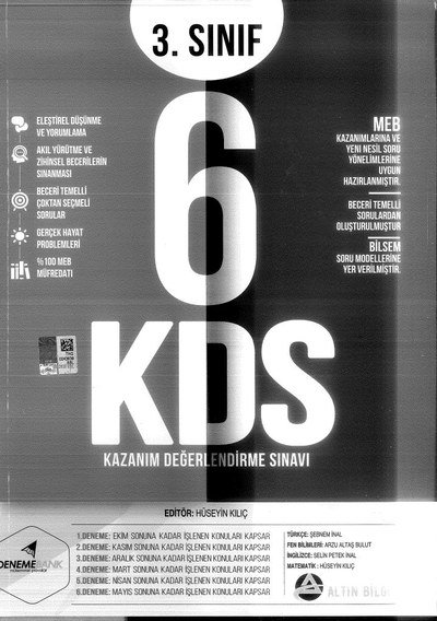 6 KAZANIM DEĞERLENDİRME SINAVI Vivo Fotokopi Merkezi